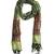 Green/Black Paisley Viscose Reversible Shawl  (70X200 cm)