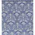 Blue/White Paisley Viscose Jacquard Shawl Reversible (70X200 cm)