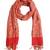 Red/Beige Paisley Viscose Jacquard Reversible Shawl (70X200 cm)