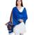 Royal Blue Viscose Jacquard Shawl (70X200 cm)
