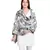 Black/White Woven Viscose Reversible Shawl (70X200 cm)