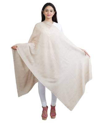 Beige Chasmebulbul Fine Wool Shawl (70X200 cm) 3
