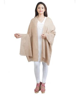 Beige Paisley Fine Wool Shawl (70X200 cm) 2