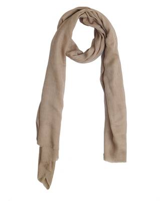Beige Paisley Fine Wool Shawl (70X200 cm) 4