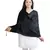 Black Velvet Shawl (65X200 cm)