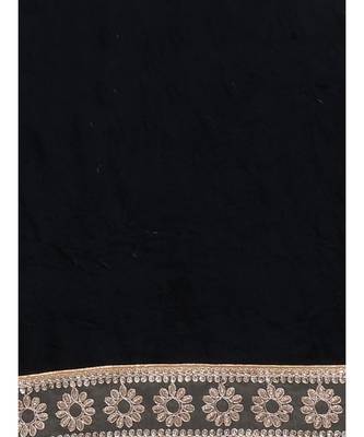 Black Velvet Shawl (65X200 cm) 5