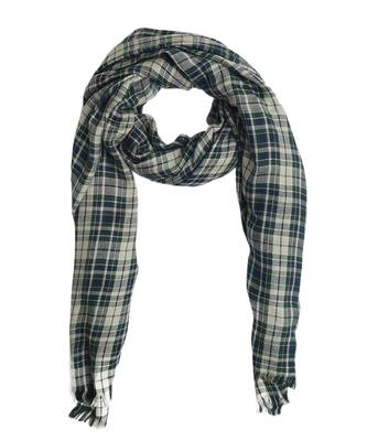 Green Multicolour Checkered Viscose Lurex Stole (100X180 cm) 3