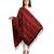 Maroon/Black Floral Viscose shawl (70X200 cm)
