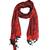 Maroon/Black Floral Viscose shawl (70X200 cm)