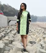 Ikat shirt dress
