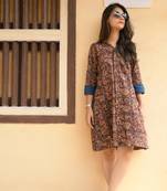 Kalamkari shirt dress