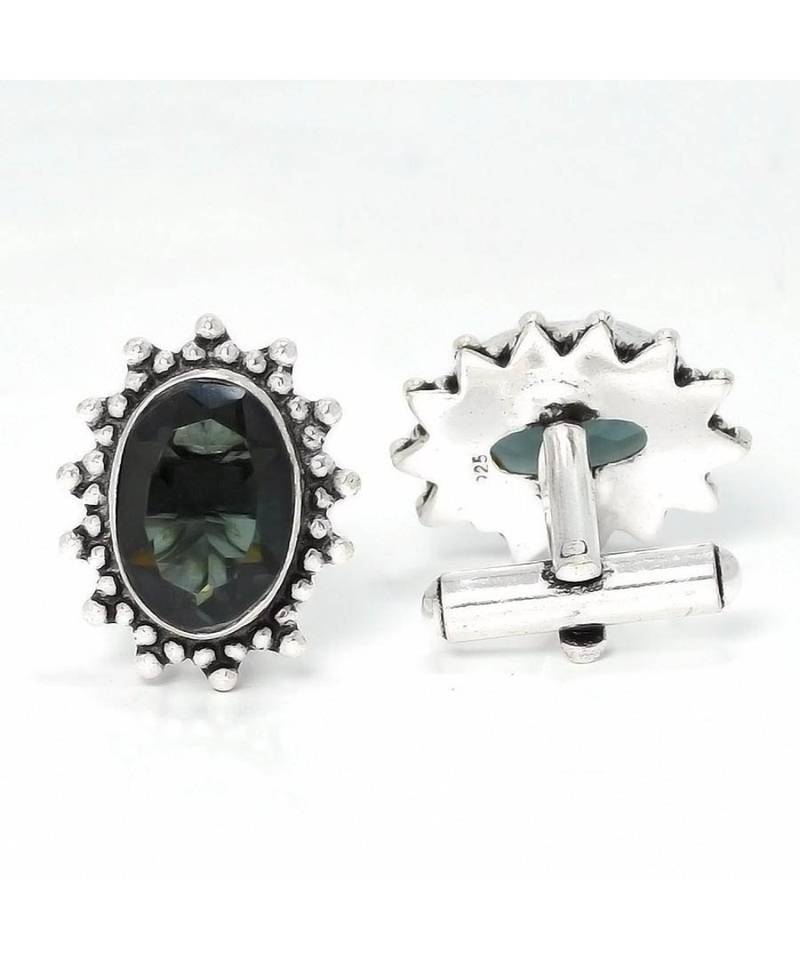 Alexandrite Gemstone Silver Jewelry Cufflinks Stnd