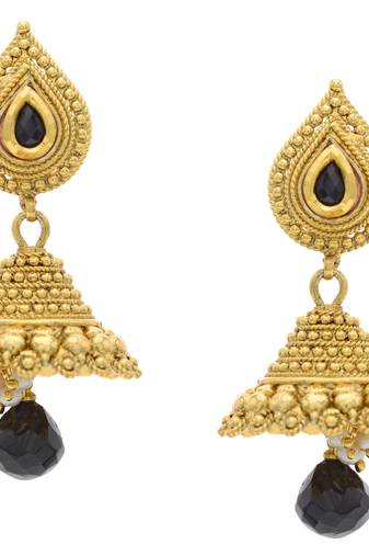 Antique Kundan Stone Jhumka