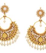 Beautiful Pearls Chand Bali Hangings