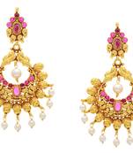 Beautiful Pearls Chand Bali Hangings