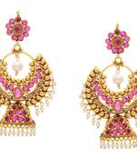 Beautiful Pearls Chand Bali Hangings