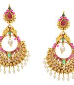 Beautiful Pearls Chand Bali Hangings