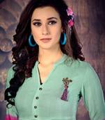 Multicolor printed rayon kurti