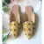 Slip on Pointed loafers with soft Gold cushioning sole