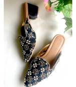 Black Nakshi Box heels