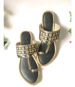 Mystic Black Gold Filigree Kolapuri