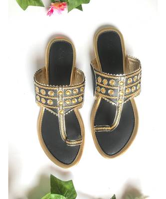 Mystic Black Gold Filigree Kolapuri 2