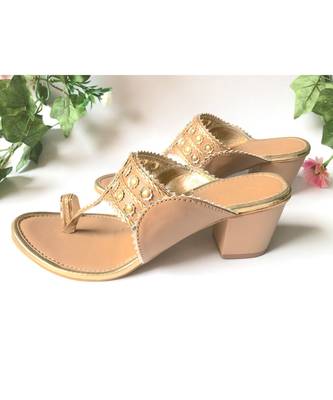 Nude Gold Filigree Kolapuri 1