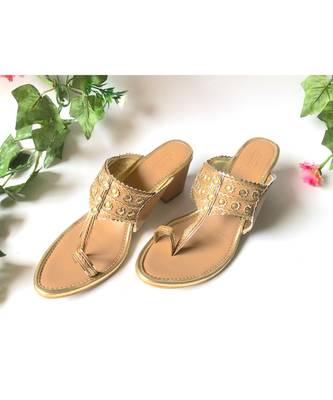 Nude Gold Filigree Kolapuri 2