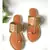 Tan Gold Filigree Kolapuri Flats