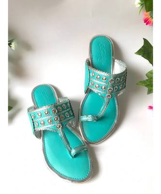 Turquoise Silver filigree Kolapuri 1