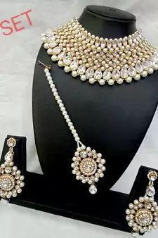 White necklaces