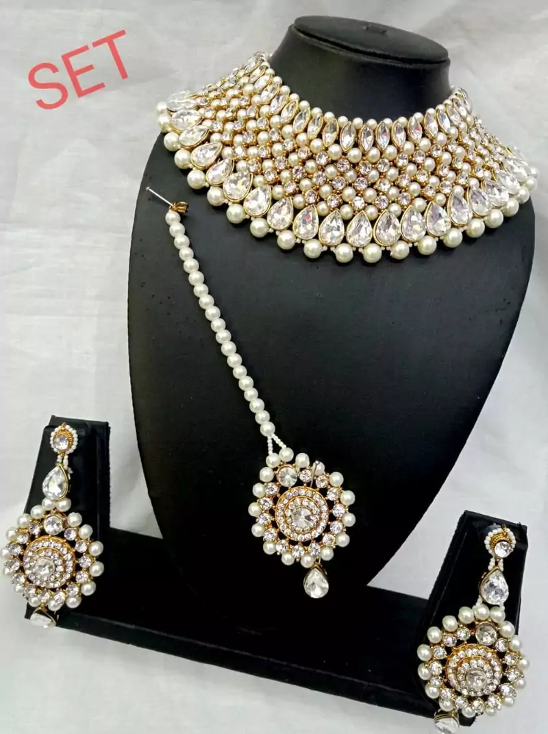 White necklaces