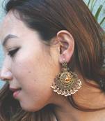 Green Temple Work Chandbaali