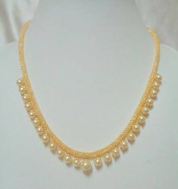 Gold Color Pearls Necklace 2