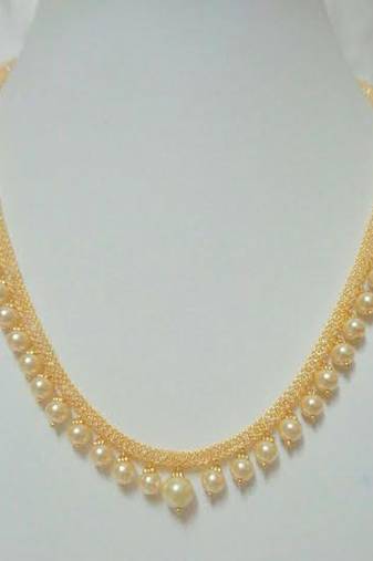Gold Color Pearls Necklace