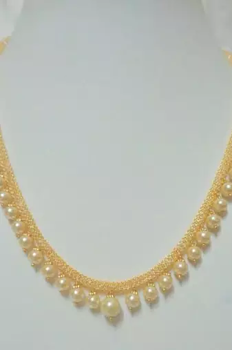Gold Color Pearls Necklace