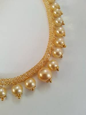 Gold Color Pearls Necklace 4