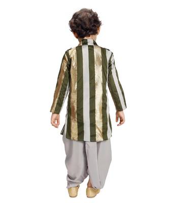 Emerald Stripe Dhoti Kurta Set 2
