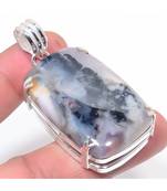 Arctic Fume Opal Gemstone  Silver Jewelry Pendant 2.0"