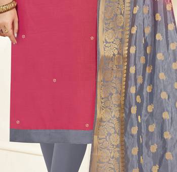 Pink banarasi cotton salwar 4