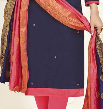 Blue banarasi cotton salwar 3