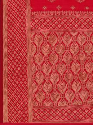 Beige Silk blend Jacquard Work Unstitched Dress Material For Women's 4