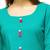 Green plain cotton kurti