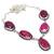 Ruby Gemstone Ethnic  Silver Jewelry Necklace 18 Inches