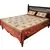 Beige Sanganeri Cotton Printed Double Bed Size Bedsheet