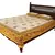 Beige Sanganeri Cotton Printed Double Bed Size Bedsheet
