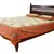 Beige Sanganeri Cotton Printed Double Bed Size Bedsheet