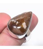 Honey Opal Gemstone Ethnic  Silver Jewelry Ring Size 8.5