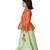 Peach Jacquard peplum Jacket and Lehnga Set