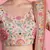 Glamorous Baby Pink Resham, Zari, Sequins, and Dori Embroidered Art Silk Fabric Indian Bollywood Lehenga Dress